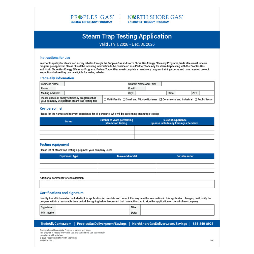 Steam Trap Testing Application